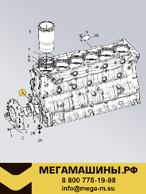 Блок цилиндров CA6DM2 FAW J6 2020+ 1002014-35E