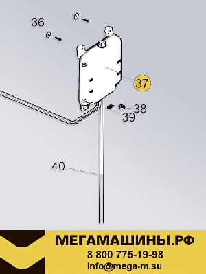 Бачок расширительный HOWO HW76 (за кабиной) WG9725536120