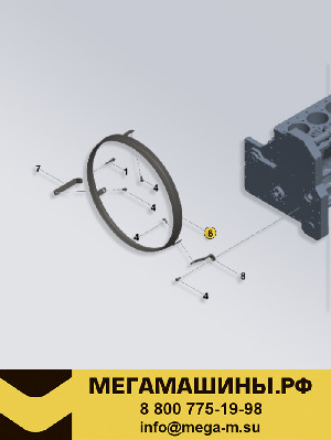 Кожух вентилятора (кольцо) CUMMINS ISM11 Shacman X3000 4973925 /Оригинал