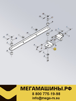 Кронштейн (Г-образный) поперечины КПП FAW J6 6x6 правый 1706064-55R/A
