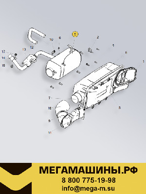 Автономный отопитель SITRAK C7H в сборе Jingwe FJH-4A  AZ992511200001 /Оригинал