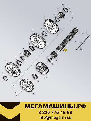 Вал вторичный KПП FAW 1701301-A8P/B