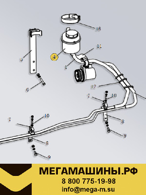 Бачок ГУРа FAW J6L 3408010-10W/E Оригинал