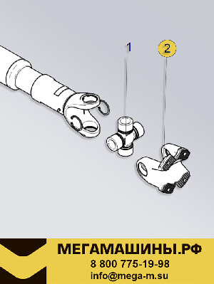 Фланец карданного вала ф180мм, 4 отв, с насечками, под крест. 57Х144 AZ9319313215 T5G