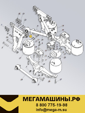 Втулка болта V-образной тяги SITRAK WG9725520367