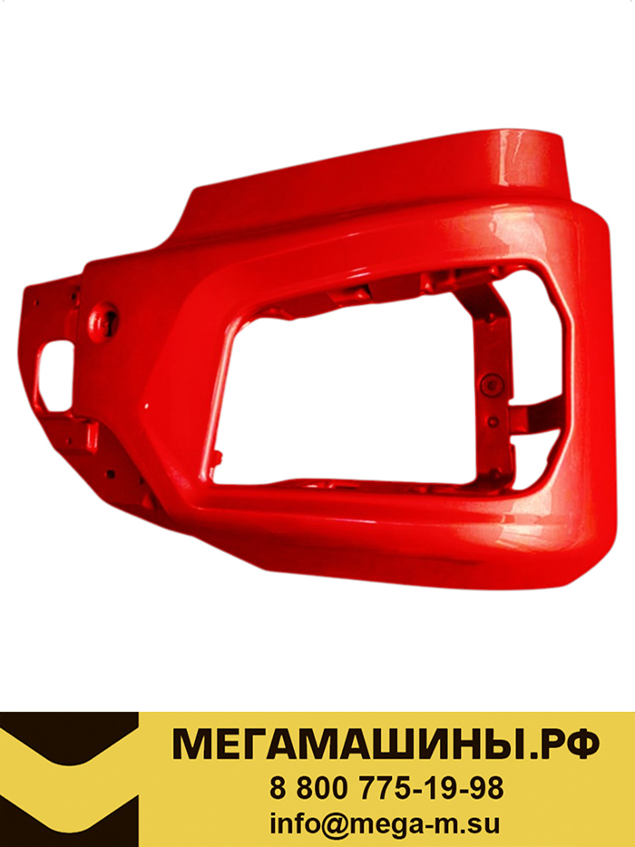 Бампер SHACMAN X5000 металл (левая часть) DZ97259624030 /Цвет красный