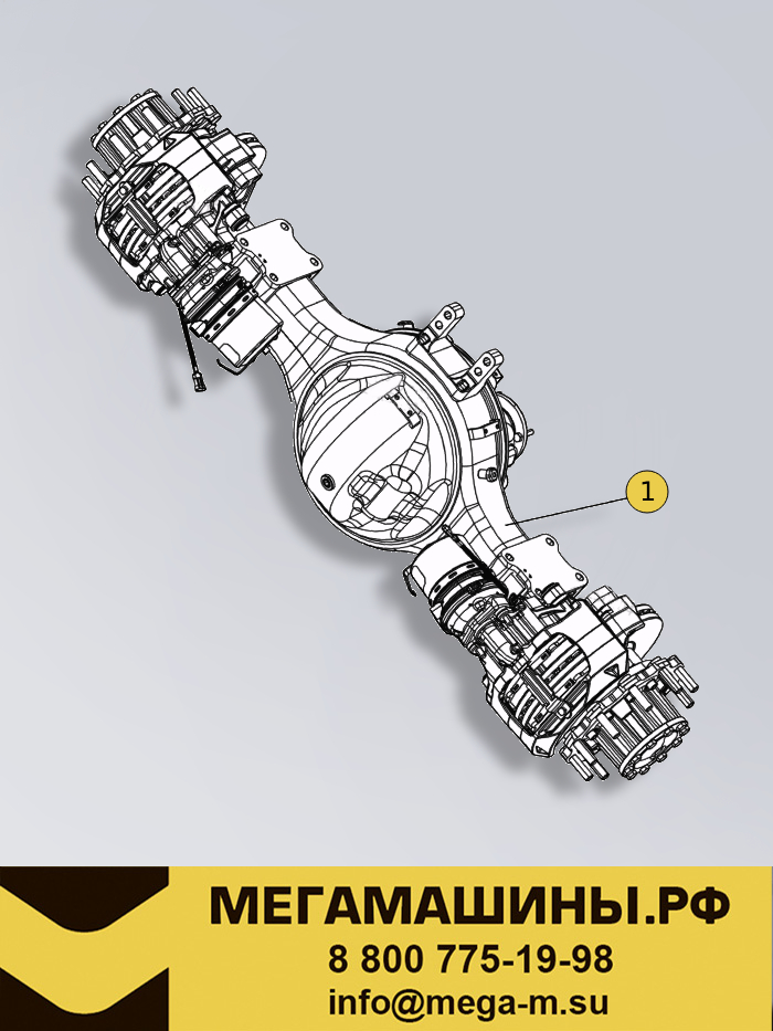 やーま Мост задний SHACMAN X6000 i=2.846 HDZ440 /13 тонн DZ9X189390272