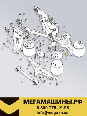 Болт крепления пневмоподушки (верхний) SITRAK C7H ZQ151B1435TF6