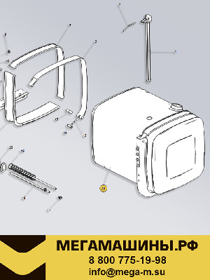 Бак топливный 400 литров HOWO / SITRAK квадратный 700х700х900 WG9925550001