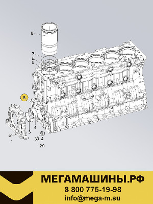 Блок цилиндров CA6DM2 MM50000J-PJJT Оригинал