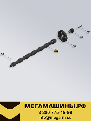 Вал распределительный CUMMINS ISZ520 / ISZ13 DongFeng GX 508л.с. 4365899