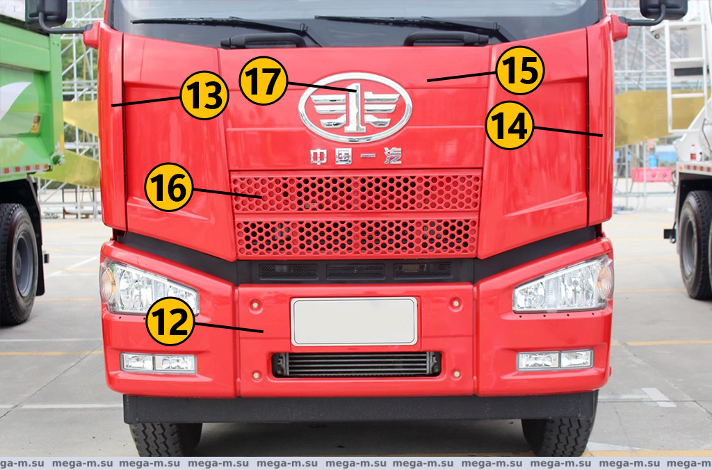 Кузовные элементы FAW J6. Капот