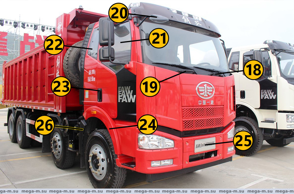 Кузовные элементы FAW J6.