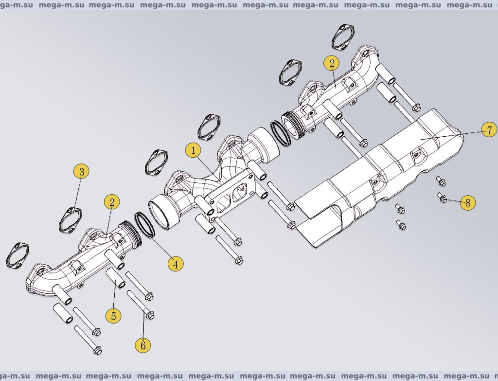 Выпускной коллектор CA6DM2