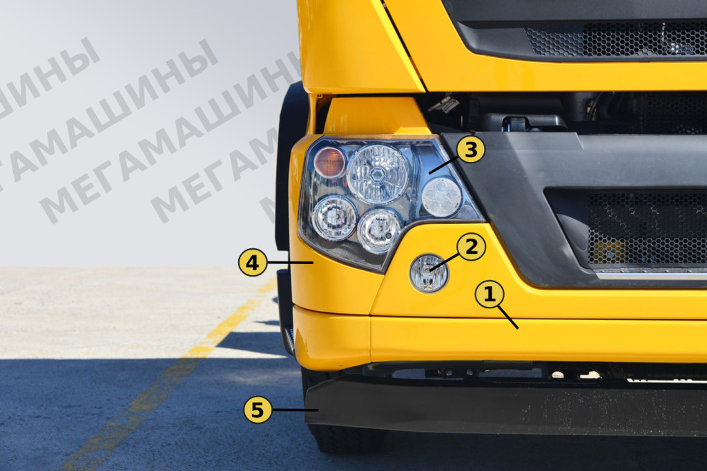 Бампер HOWO T5G фургон