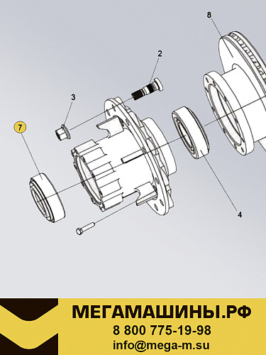 Подшипник 33019 задней ступицы наружний FAW J7 тягач 4х2 (10045759+10045483) /BELU