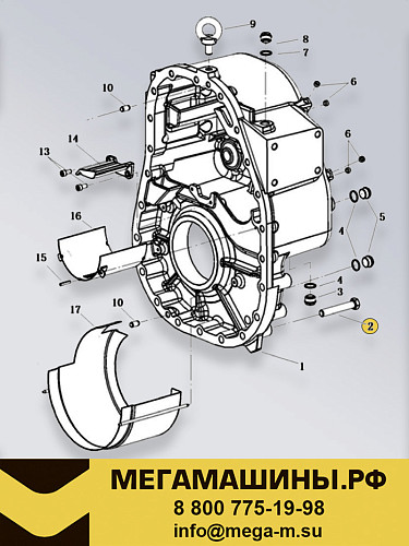 Болт крепления РК ZQC2000 3530400351