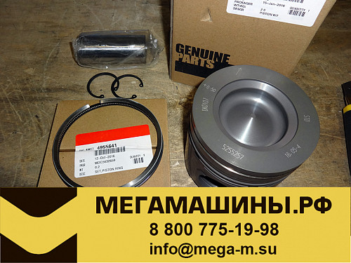 Ремкомплект поршневой 0, 5 (ISBe, ISDe V=4.5 / 6.7 поршень / кольца / палец / стопора) 5255257 / 4955641