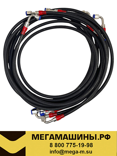 Шланг подъема кабины (к-т) SHACMAN X6000 (к-т 6 шт) DZ9X259828018-XLB