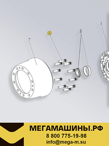 Шпилька переднего колеса FAW J6 2024+ 3103051BA2Q