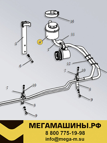 Бачок ГУРа FAW J6L 3408010-10W/E Оригинал
