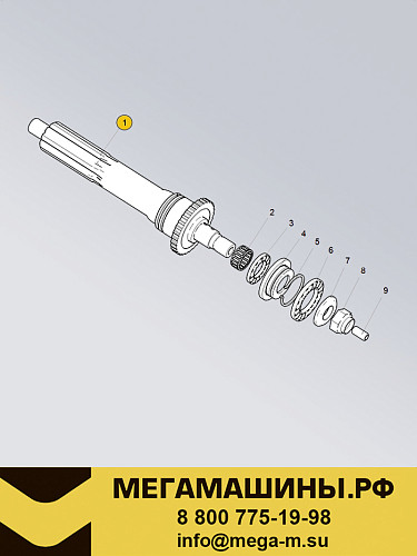 Вал первичный КПП HW25712 WG2210020085