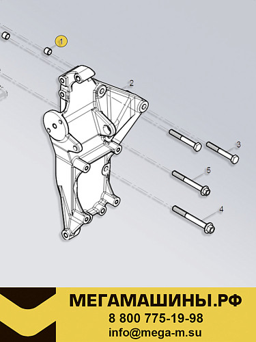 Втулка кронштейна генератора WP12/WP13 612630060041 (пластмасса) /Оригинал