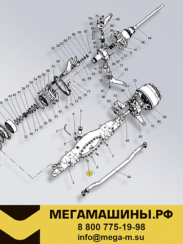 Блок магнитный чулка переднего моста MVP09 WG2297K6771