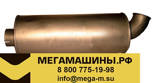 Глушитель SHACMAN 6х4 (цилиндрический, вход и выход с торцов) DZ9100540009