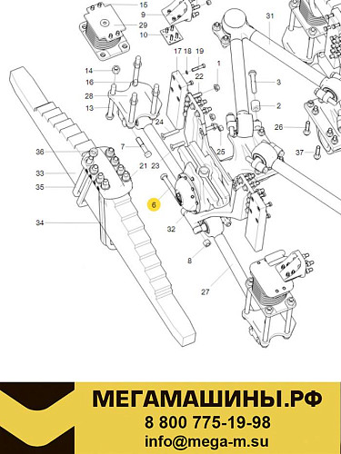 Болт крепления реактивной штанги SITRAK C7H М20х1,5 ZQ151B20180TF6