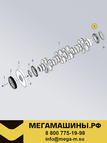 Шестерня коленвала FAW CA6DM3 1005037-81D /Оригинал