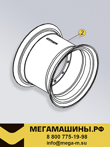 Диск колесный 41C3488 CLG862H / CLG856 / CLG870H