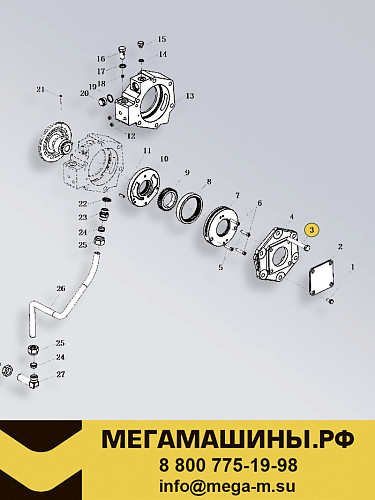 Болт крышки масляного насоса РК ZQC2000 S50B120900