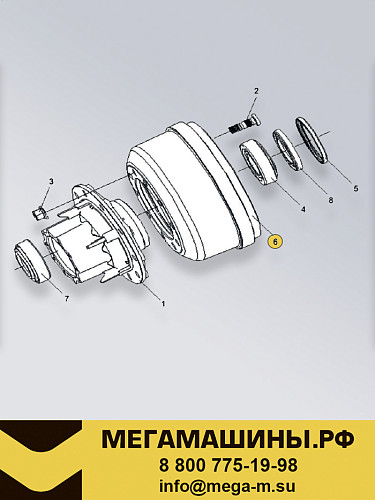 Барабан тормозной задний FAW J6 3250 2022+ шасси 3502571A47S/A