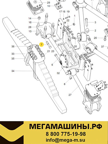 Болт крепления реактивной штанги SITRAK C7H М20х1,5 ZQ151B20100TF6