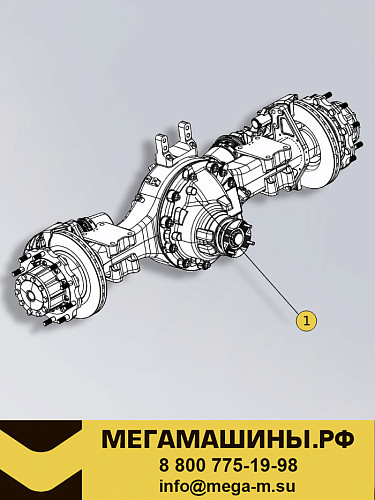 Мост задний SHACMAN X6000 i=2.846 HDZ440 /13 тонн DZ9X189390265