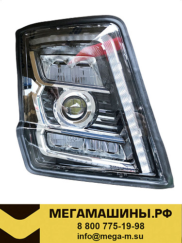 Фара передняя SHACMAN X5000 (тягач) правая FULL LED, без ДХО /Оригинал