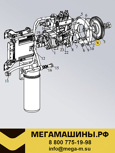 Кольцо уплотнительное ТНВД FAW CA6DM2 2022+ 1111229-M54-082T