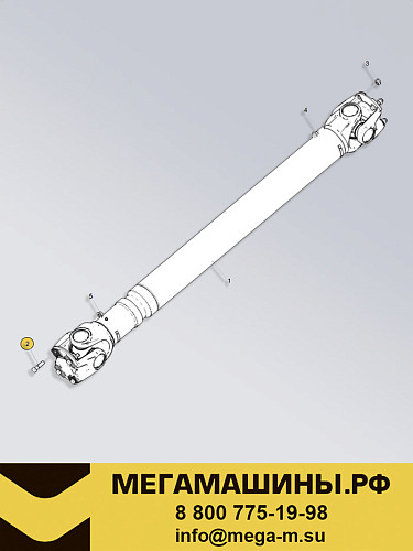 Болт карданного вала М14x50 с гайкой ZQ151B1450TF6 (класс 12.9) /AKGT