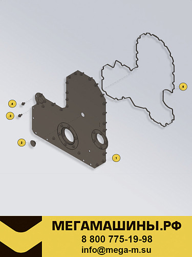Крышка блока цилиндров CUMMINS ISM11 (к-т: 4920751, 4070462/3, 3688114, 3400811) 4089996 /DCEC