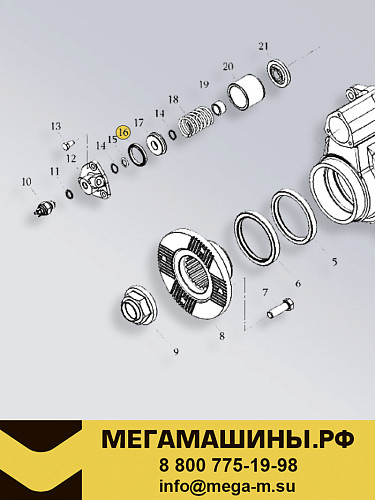 Манжета передней крышки раздаточной коробки 46х36х5