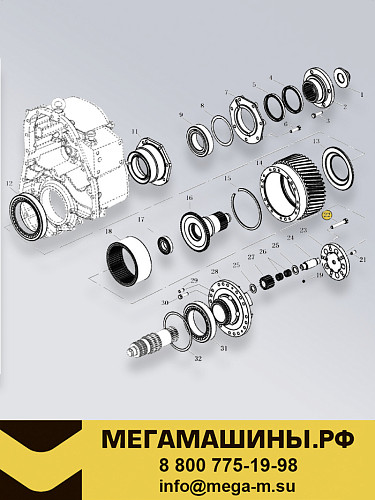 Болт дифференциала РК 3086001261