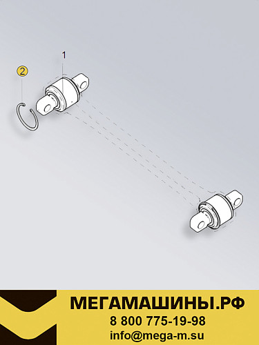 Кольцо стопорное сайлентблока бокового V-образной штанги SITRAK AZ992552000812