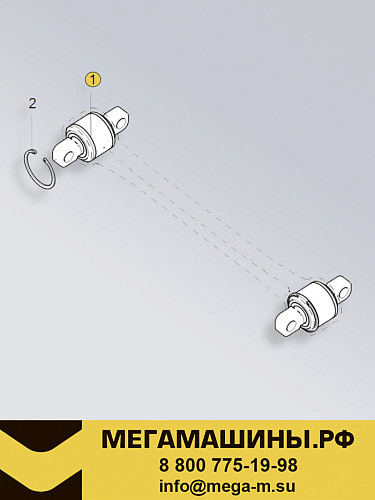 Сайлентблок реактивной штанги SITRAK C7H AZ9T2552215270