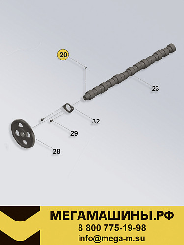 Шпонка распредвала CUMMINS ISM11 3030893 /DCEC