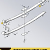Накладка антифрикционная рессоры передней FAW J7 2902137A50A /Оригинал