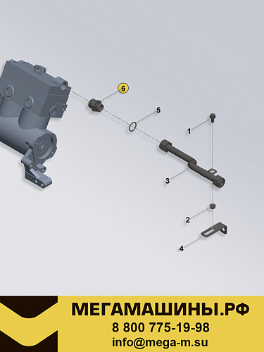 Штуцер (прямой) воздушного компрессора CUMMINS ISM11 Shacman (к-т:  4974783, 3678606) 4974784 /DCEC