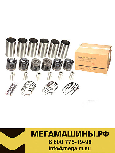 Группа поршневая WP10 Евро2, 336 л.с.(6 гильз, 6 поршней, 6 пальцев, компл.порш.колец)  CREATEK