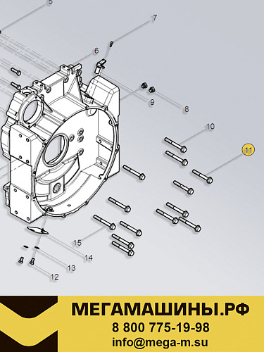 Болт 90011400061S Weichai Power