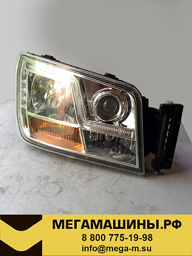 Фара передняя SHACMAN X3000 DZ96189722020 (ходовые огни, нижний поворотник, электропривод) R /OEM